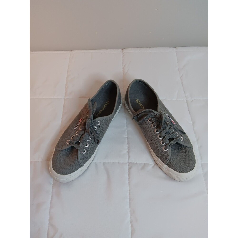 Superga Unisex Cotu Classic Grey Sneaker Shoe Sz 39 Womens 8 Men 6.5